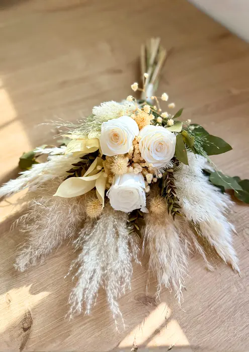 זר כלה classic green