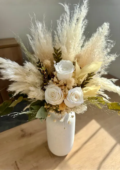 זר כלה classic green