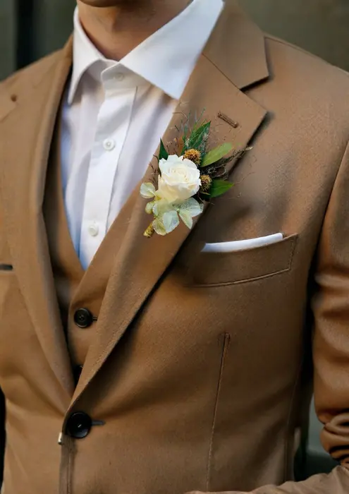 סיכת דש לחתן classic green