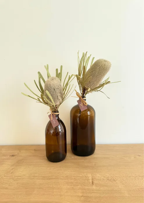 ואזת זכוכית חומה 10X22